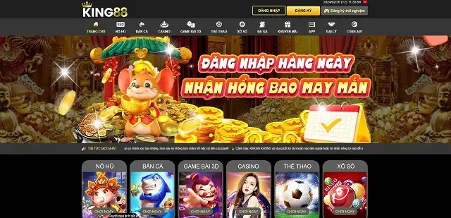 Trang chủ của nhà cái uy tín 99King88